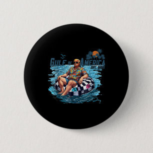 Retro Vintage Gulf Of Usa America 2025 American Fl 2 Inch Round Button