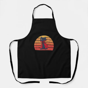 Retro Vintage Halloween Costume Vampire Cat Men Wo Apron