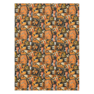 Retro Vintage Halloween Fun Collage Tablecloth