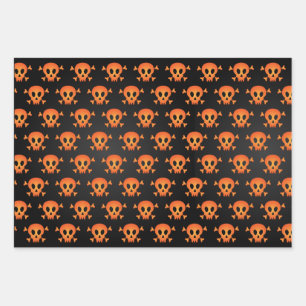 Retro Vintage Halloween Pattern Candy Corn Wrappin Wrapping Paper Sheet