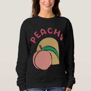 Retro Vintage Hippie Chic Cute - Fruit Peachy Grap Sweatshirt