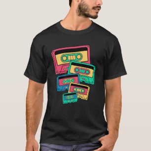 Retro Vintage Hippie Repeat Cassette Tape T-Shirt