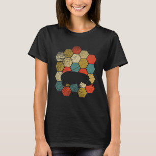 Retro vintage Hippo and cute animal 1 T-Shirt