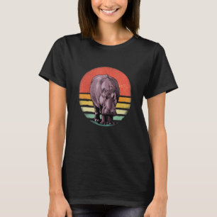 Retro Vintage Hippopotamus Wild African Animal Hip T-Shirt