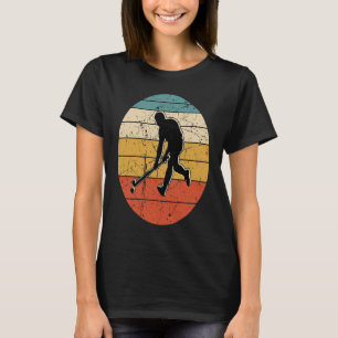 Retro Vintage Hockey Funny Ice Hockey Frisbee Love T-Shirt