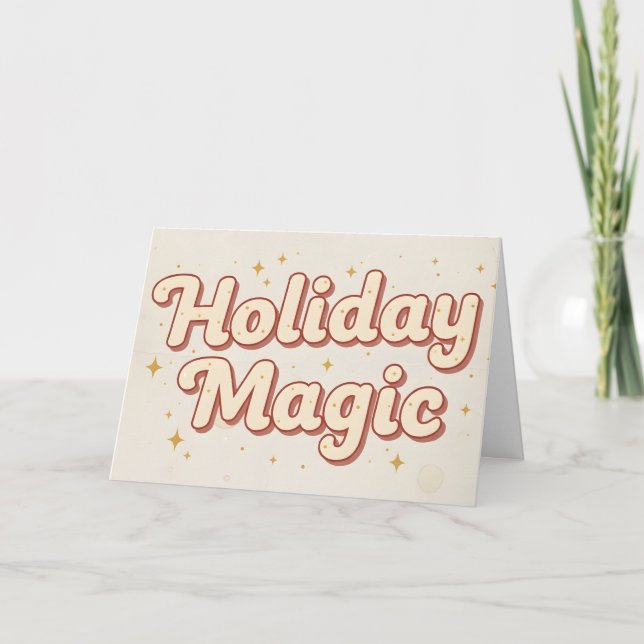 Retro Vintage Holiday Magic Christmas (Front)