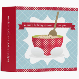 Retro Vintage Holiday Recipe Binder