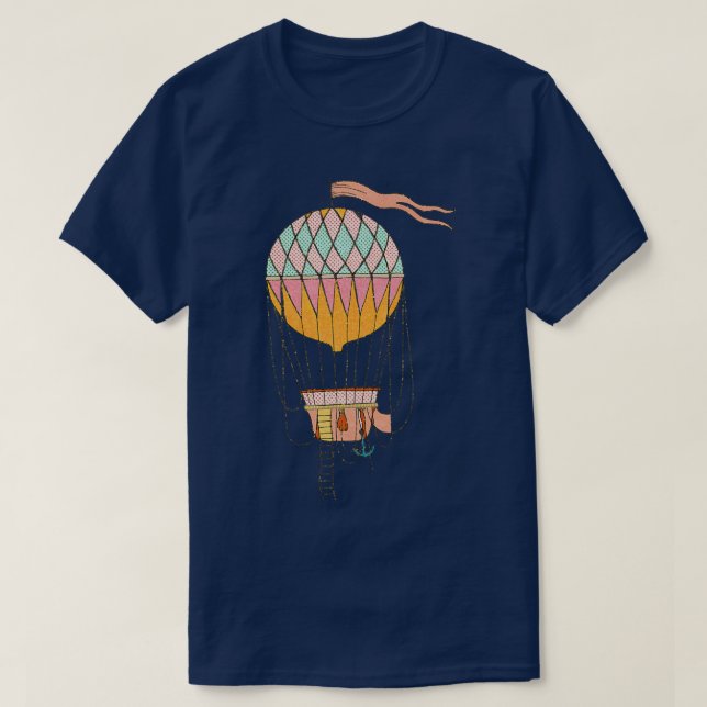 Retro Vintage Hot Air Balloon Gifts  T-Shirt (Design Front)