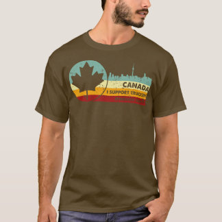 Retro Vintage I Support Truckers Freedom Convoy 20 T-Shirt