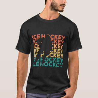 Retro Vintage Ice Hockey Gift For Ice Hockey Playe T-Shirt