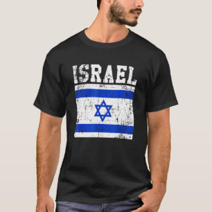 Retro Vintage Israel Flag Israeli Roots T-Shirt