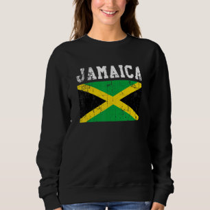 Retro Vintage Jamaica Flag Jamaican Roots Sweatshirt
