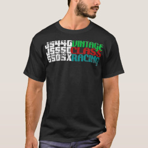 Retro Vintage Jet Class Racing Stand Up Ski Design T-Shirt