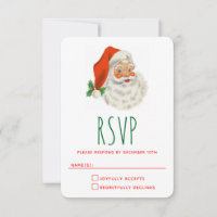 Retro Vintage Jolly Santa Claus Christmas