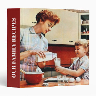 Retro vintage Kitchen recipe Binder