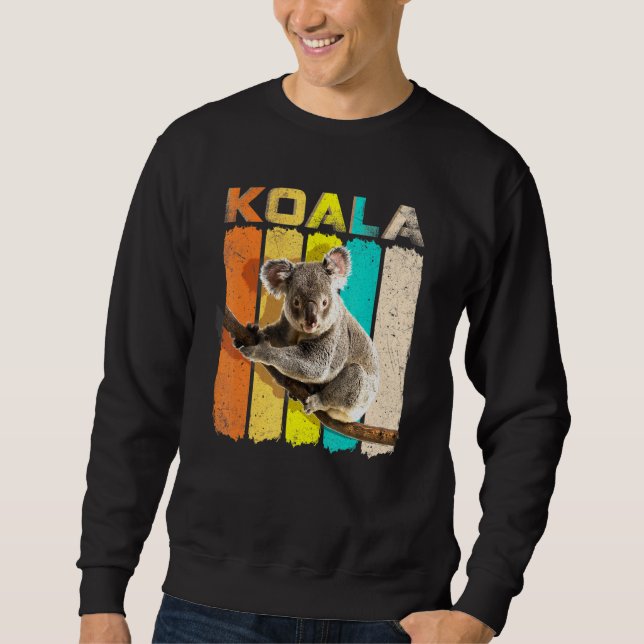 Retro Vintage Koala Koala Bear Sweatshirt (Front)