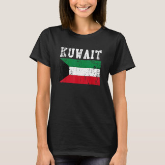 Retro Vintage Kuwait Flag Kuwaiti Roots T-Shirt