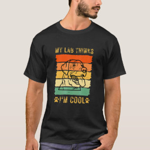 Retro Vintage Labrador Owner Golden Black Lab Dad T-Shirt