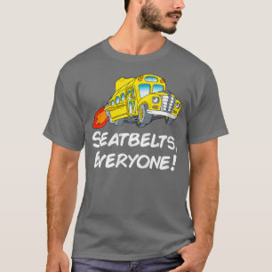 Retro Vintage Magic Cartoons School Bus Kids Gifts T-Shirt