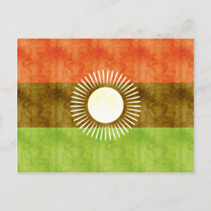 Retro Vintage Malawi Flag Postcard