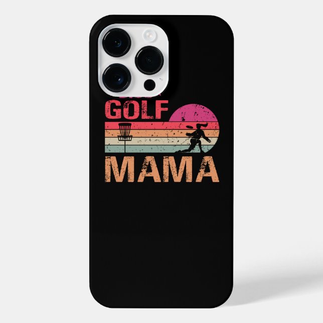 Retro Vintage Mama Disc Golf Gift iPhone Case (Back)