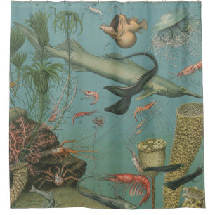 Retro vintage marine biology ocean fish