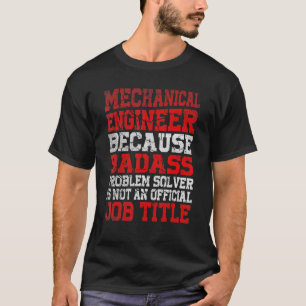 Retro Vintage Mechanical Engineer Engineering 1 T-Shirt