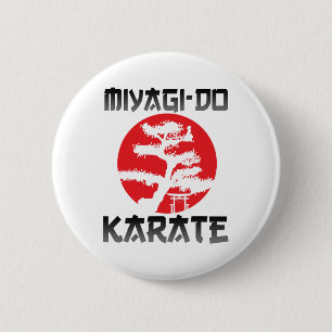Retro Vintage Miyagi-do Karate Life Bonsai Tree Ma 2 Inch Round Button