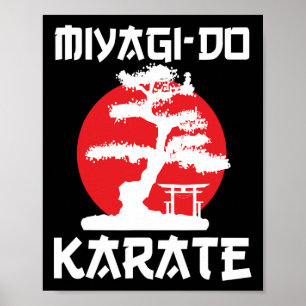 Retro Vintage Miyagi-do Karate Life Bonsai Tree Ma Poster