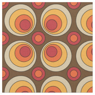 Retro Vintage Mod Pattern Fabric