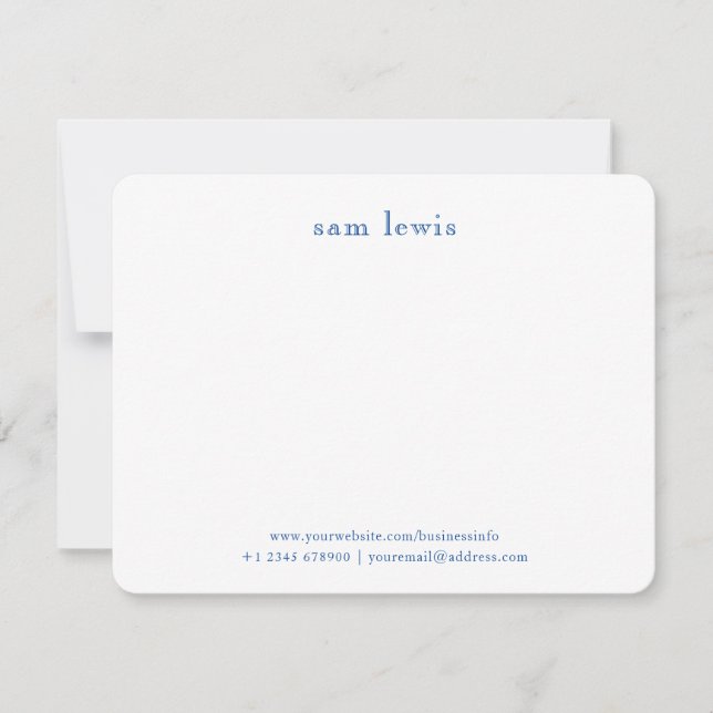 Retro Vintage Monogram Typography Card (Front)