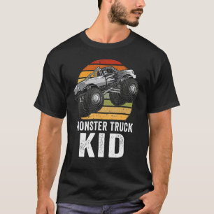 Retro Vintage Monster Truck & Dad Cars  Boys T-Shirt