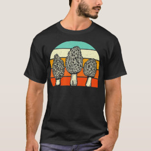 Retro Vintage Morel Mushrooms Forager T-Shirt