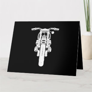 Retro Vintage Motorcycle I love my Motorbik Card