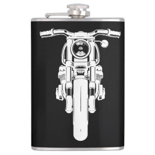 Retro Vintage Motorcycle I love my Motorbik Hip Flask