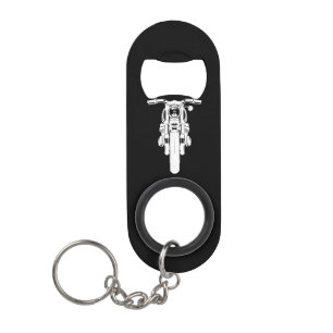 Retro Vintage Motorcycle I love my Motorbik Keychain Bottle Opener