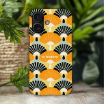 Retro Vintage Mustard Black Pattern Personalized iPhone 16 Case<br><div class="desc">Retro Vintage Mustard Black Pattern Personalized iPhone 16 Case features a vintage mustard and black abstract pattern with with your name below in modern script typography. Personalize by editing the text in the text box provided and adding your own picture. Designed by ©2024 Evco Studio www.zazzle.com/store/evcostudio</div>