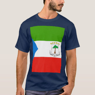 Retro Vintage National Flag Equatorial Guinea  T-Shirt