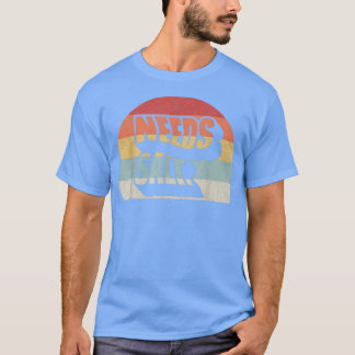 Retro Vintage Needs Salt Funny Cooking Chef  T-Shirt