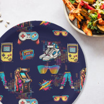 Retro Vintage Neon 80's Pattern