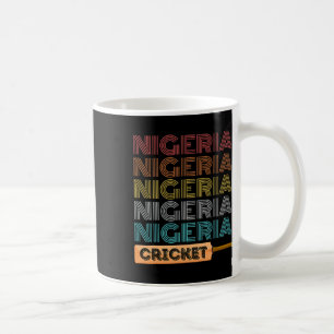 Retro Vintage Nigeria Cricket  Coffee Mug