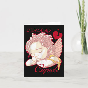 Retro Vintage Not Today Cupid Jordans Valentines D Card
