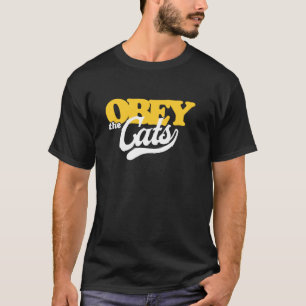 Retro Vintage Obey The Cats Funny Sarcastic kids m T-Shirt