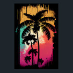 Retro Vintage Ombre Pop Art Palm Los Angeles Vibes Poster<br><div class="desc">Transport yourself to the sunny shores of Los Angeles with this Retro Vintage Ombre Pop Art Palm Tree Print. The vibrant colours and ombre effect create a unique and eye-catching piece that will add a touch of retro charm to any room. The palm trees evoke a sense of relaxation and...</div>