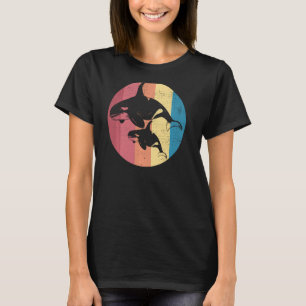 Retro Vintage Orca Whale Endangered Specie Sunset T-Shirt