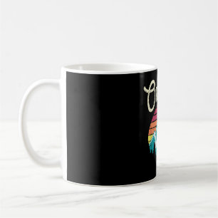 Retro Vintage Oregon OR Mountains Beaver  Coffee Mug