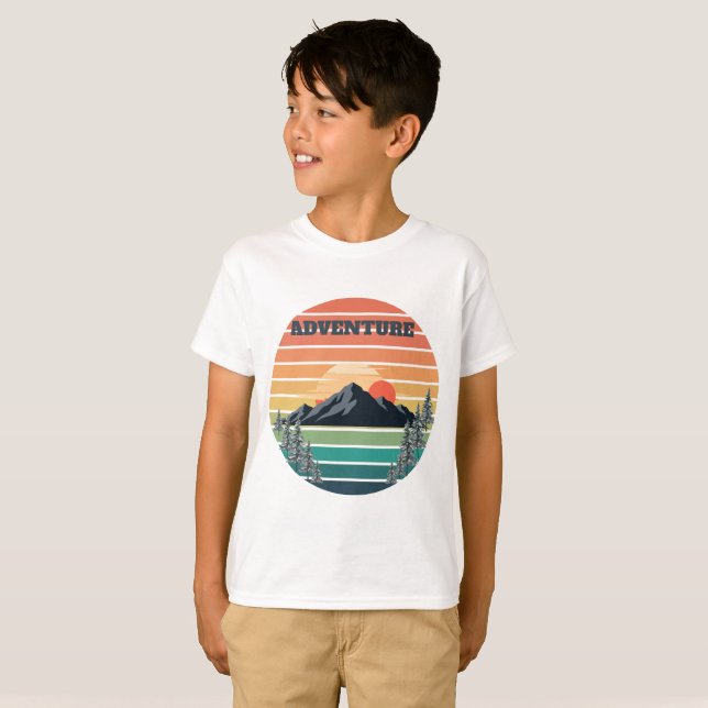 Retro Vintage Outdoor T-Shirt (Front Full)
