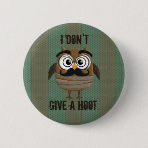 Retro Vintage Owl 2 Inch Round Button