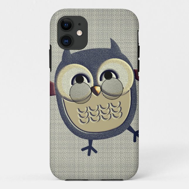 Retro Vintage Owl Case-Mate iPhone Case (Back)
