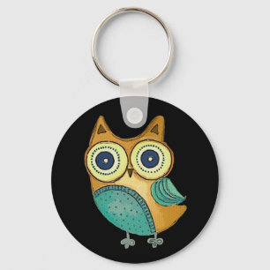 Retro Vintage Owl Keychain